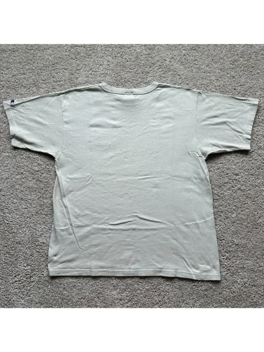 Vintage Y2K Champion Team USA T-Shirt Beige L Embroidered Neutral Sporty Olympic - Picture 5 of 5